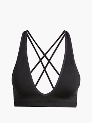 adidas Workout Essentials Knit Light Support BH Schwarz