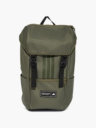 adidas 3-STREIFEN RUCKSACK, MIT KLAPPE Grün