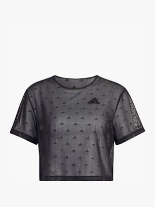 adidas PrimeLift Essentials Workout Mesh-T-Shirt, kastig geschnitten Schwarz