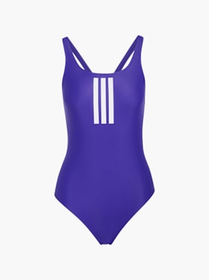 adidas 3-Streifen V-Back Badeanzug Lila