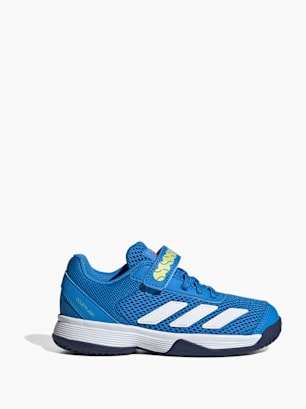 adidas Courtflash Hook-and-Loop Kids Tennisschuh Blau