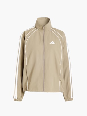 adidas Iconic Trainingsjacke, gewebt, 3-Streifen Beige