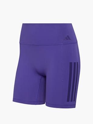 adidas Optime Workout 3-Streifen kurze Leggings Lila