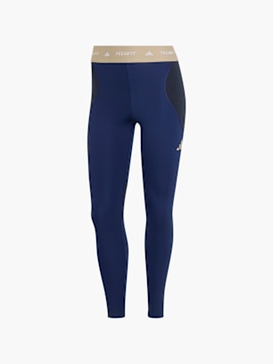 adidas Techfit Workout 7/8-Leggings, Colourblocking Dunkelblau