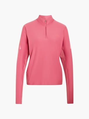 adidas adi365 Iconic Running Pullover mit Reißverschluss bis zur Brust Pink