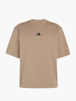 adidas PrimeLift Workout T-Shirt, Oversize Beige