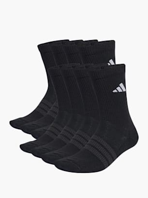 adidas ESSENTIALS CREW SOCK, GEDÄMPFT, 10 PARA Schwarz