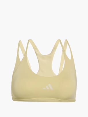 adidas Optime Workout Strappy Sport-BH, leicht stützend Gelb