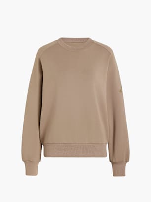 adidas SOFT LUX SWEATSHIRT, LOCKER GESCHNITTEN Beige