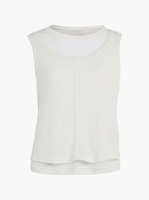 adidas SOFT LUX LONGSLEEVE, TRANSPARENT Weiß