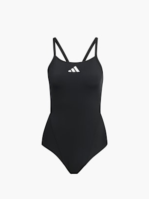 adidas RIPSTREAM TEAM THIN STRAPS C-BACK BADEANZUG Schwarz