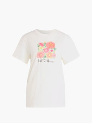 adidas LOCKER GESCHNITTENES FLORAL GRAFIK T-SHIRT 2 Weiß