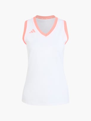 adidas Quickset ärmelloses Volleyballtrikot Weiß