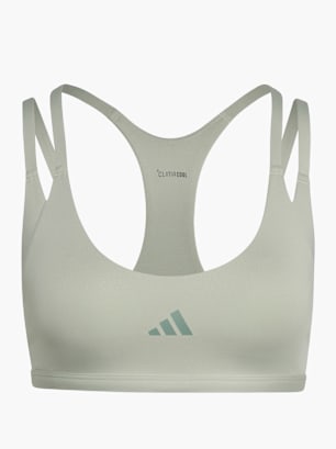 adidas Optime Workout Strappy Sport-BH, leicht stützend Mint
