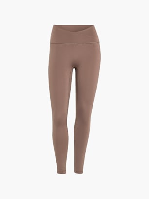 adidas 3-Streifen Studio All Me 7/8 X-Over Leggings Braun