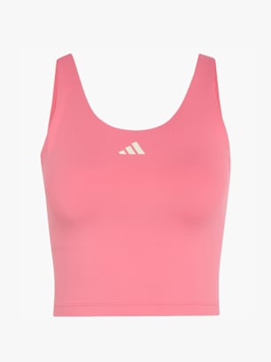 adidas 3-Streifen Studio All Me Tanktop, leicht stützend Pink