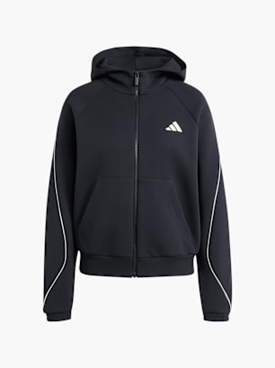 adidas STADIUM SMALL LOGO KAPUZENJACKE Schwarz