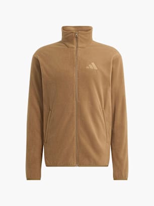 adidas Terrex Multi Essentials Fleecejacke, durchgehender Reißverschluss Braun
