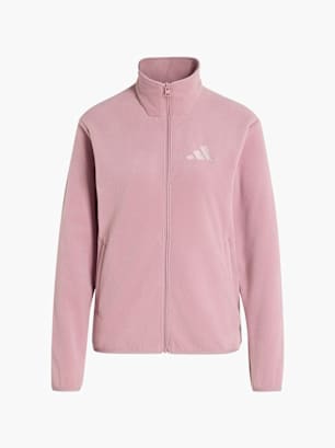 adidas Terrex Multi Essentials Fleecejacke, durchgehender Reißverschluss Pink