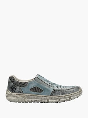 Rieker Herren Slipper Blau