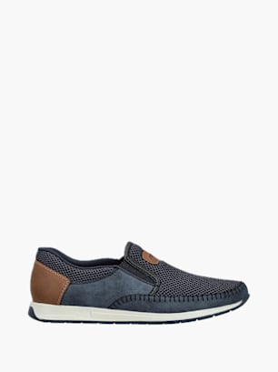 Rieker Herren Slipper Blau