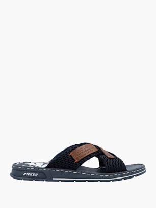 Rieker Herren Pantoletten Blau