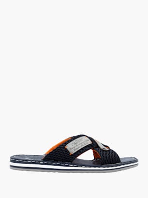 Rieker Herren Pantoletten Blau
