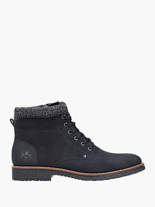 Rieker Herren Schnürstiefel Schwarz