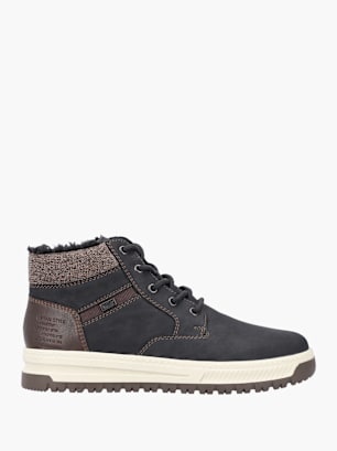 Rieker Herren Schnürstiefel Schwarz