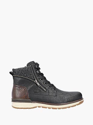 Rieker Herren Schnürstiefel Schwarz