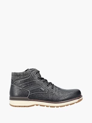 Rieker Herren Schnürstiefel Schwarz