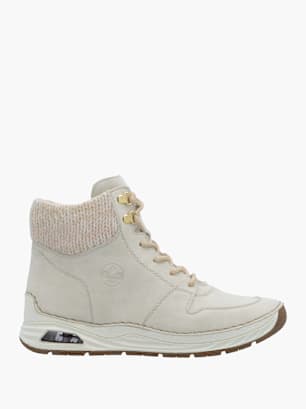 Rieker Damen Schnürstiefel Beige