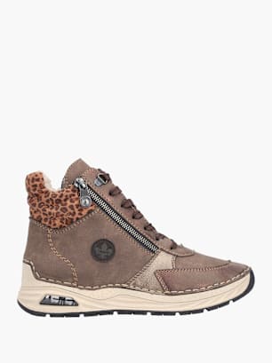 Rieker Damen Schnürstiefel Braun