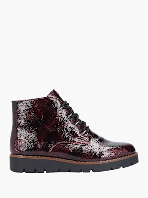 Rieker Damen Schnürstiefel Rot