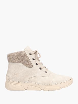 Rieker Damen Schnürstiefel Beige
