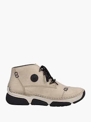 Rieker Damen Schnürstiefel Beige