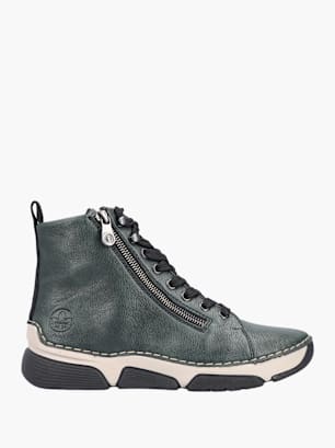 Rieker Damen Schnürstiefel Grün