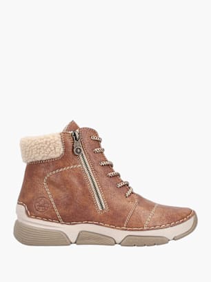 Rieker Damen Schnürstiefel Braun