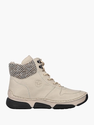 Rieker Damen Schnürstiefel Weiß