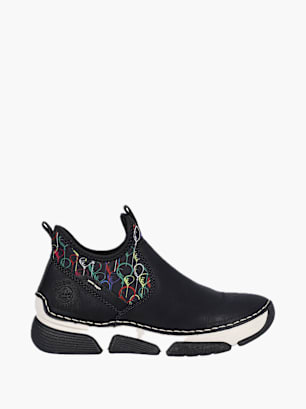 Rieker Damen Slipper Schwarz