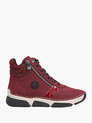 Rieker Damen Schnürstiefel Rot