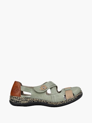 Rieker Damen Ballerinas Grün