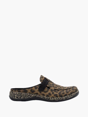 Rieker Damen Clogs Braun