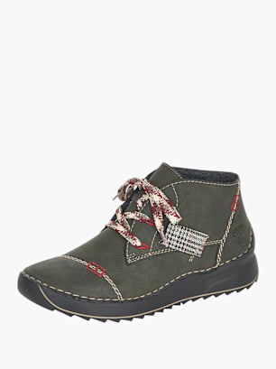 Rieker Damen Schnürstiefel Grün