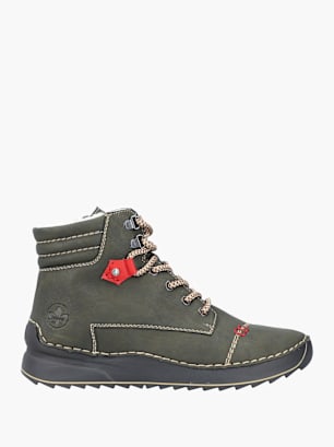 Rieker Damen Schnürstiefel Olive