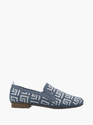 Rieker Damen Ballerinas Blau