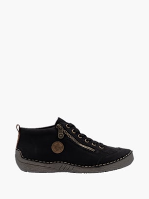 Rieker Damen Schnürstiefel Schwarz