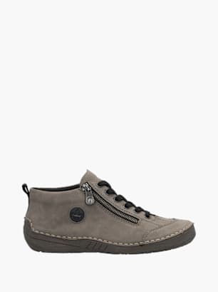 Rieker Damen Schnürstiefel Grau