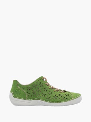 Rieker Damen Schnürschuhe Grün