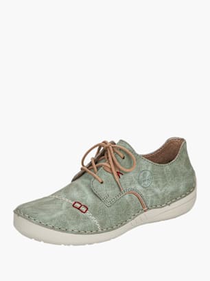 Rieker Damen Schnürschuhe Grün